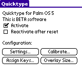 PalmOS5: Main Dialog 2.1.0 b10