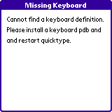 PalmOS5: Missing Keyboard Database 2.1.0 b7